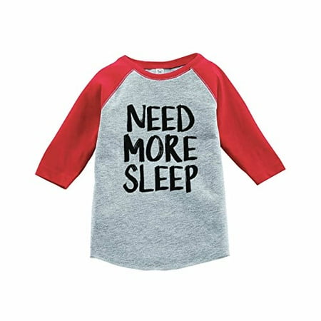 

7 ate 9 Apparel Funny Kids Need More Sleep Baseball Red