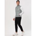 thumbnail image 3 of Lars Amadeus Chaleco acolchado acolchado sin mangas con cremallera, ligero, para hombre, de invierno gris S, 3 of 5