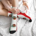 thumbnail image 7 of Men's Mexican-Flag Novelty Athletic Socks Women's Digital Printing Funky Patterned Crew Socks, 7 of 7