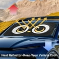 thumbnail image 3 of Yuyamidu Penguin Eye Windshield Sun Shade for SUV Truck Van Cute Car Windshield Shade Fashion Sunlight Visor for Car Accessories UV Sun and Heat Reflector, 3 of 7