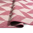 thumbnail image 5 of Nicole Miller New York Patio Country Calla Contemporary Herringbone Indoor/Outdoor Area Rug, Pink/Ivory , 6'6"x9'2", 5 of 9