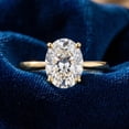 thumbnail image 5 of Pompeii Certified 3.10Ct Oval Diamond HIdden Halo Engagement Ring 14k Gold Lab Grown, 5 of 8