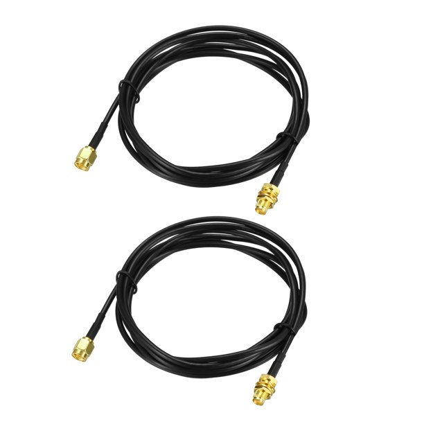 Antenna Extension Cable RPSMA Male to RPSMA Female Low Loss 10ft 2pcs