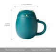 thumbnail image 5 of Taza de Té de Cerámica con Forma de Gato e Infusor de 13.5 oz en Color Verde como Regalo Ideal para Amantes de los Felinos, 5 of 5