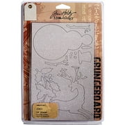 Grungeboard Seasonal 5X8 Sheets 8/Pkg, Plain 126 Pieces