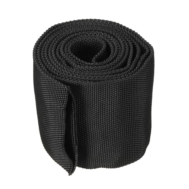 Unique Bargains 3.5' ID 6.5FT Nylon Protective Hose Sleeve, Cable Cover Sheath Protection, Black