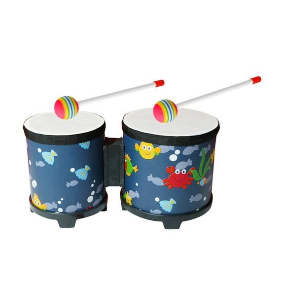 DOLITY 5" and 6" Bongo Drums African Hand Drum for Children Professional Girls Boys Sea