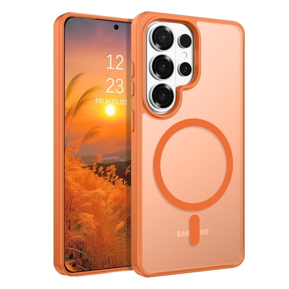 DUEDUE Samsung Galaxy S26 Ultra Case 6.9", Compatible with MagSafe, Magnetic Slim Matte Shockproof Case for Samsung Galaxy S26 Ultra, Orange