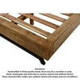 thumbnail image 6 of Bree Modern Rustic King Size Platform Bed Brown Acacia & Mango Wood Frame, 6 of 8