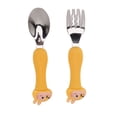thumbnail image 4 of <p>Baby Fork Spoon, Lightweight  Edges Wear Easy To Operate Training Tableware  For Children</p>, 4 of 7