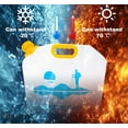 thumbnail image 4 of 4 pcs 1.3 Gallon Collapsible Emergency Water Container Bag,WaterStorageCube,Flat Folding,BPA Free Food Grade,Clear Plastic Storage Jug for Camping Hiking,No-Leak Freezable,Water Bottle, 4 of 6