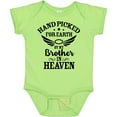 thumbnail image 3 of Inktastic Handpicked for Earth by My Brother in Heaven Angel Wings Boys or Girls Baby Bodysuit, 3 of 5