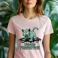 thumbnail image 5 of Undead Purrfection Zombie Cat Shirt for Adults, Funny Halloween Graphic Tee, White, Size S, 5 of 6