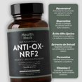 thumbnail image 3 of Anti-Ox-Nrf2 Suplemento Antioxidante Health Hack con Resveratrol Vitamina C Ácido Alfa Lipoico Quercetina y Extractos Vegetales 60 Cápsulas, 3 of 7