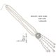 thumbnail image 3 of 1 Set Pearl Layered Necklace: Long Tassel Teardrop Choker Earring Set Baroque Faux Pearl Necklace Costume Statement Jewelry For Women Birthday, 3 of 3