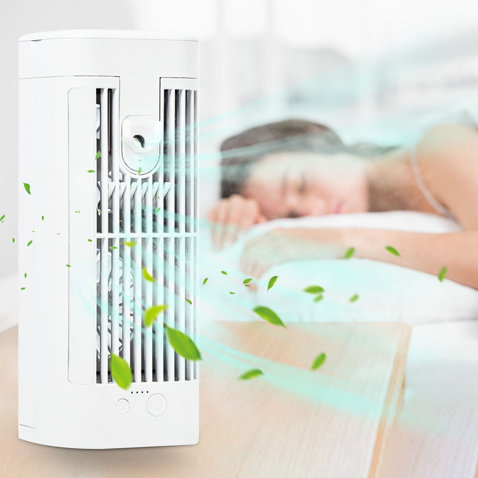 FYHALE Air Conditioners Portable, 5000 but 130 Sqft Personal Desktop Stand up Cooling Fan, Small Cooler Fan for Room Bedroom, Clearance