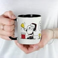 thumbnail image 3 of CafePress - Santa Snoopy And Woodstock Mug - 11 oz Ceramic Mug - Novelty Coffee Tea Cup, 3 of 3