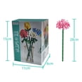 thumbnail image 2 of 5 Random Set Building Blocks Flowers  Artificial Flower Bouquet for Flower Lovers  Gift for Birthday Valentine Mather (No Vase), 2 of 8