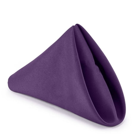- Lann's Linens - 12 Dozen 17 in. Cloth Dinner Napkins w/ Hemmed Edges - Multiple Colors Available