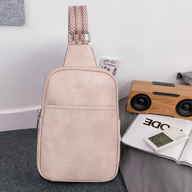 Bolso Bandolera Bolso Cruzado Para Mujer, Riñonera, Bolsos De Viaje A La Moda, Bolsillo Sencillo En La Cintura Del Pecho