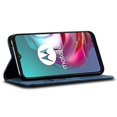 thumbnail image 3 of Compatible For Motorola Moto G55 5G Case Jeans Cloth Texture Anti-Scratch Leather Stand Phone Cover Blue, 3 of 5