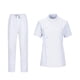 thumbnail image 2 of Conjuntos de uniforme médico para mujer, top y pantalones deportivos, ropa de trabajo médica, suave con cordón ajustable Blanco S, 2 of 9