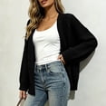 thumbnail image 3 of Women's Long Sleeve Knit Cardigan Dressy Casual Open Front Loose Sweaters Plus Size Fall Fashion Long Outerwear Size S-3XL, 3 of 7