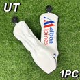 thumbnail image 1 of Golf Club Head Covers Set-PU Fabric, Hook and Loop Closure, for Hybrid Driver Fairway Woods-Dustproof Club Protector Socks Army Green, 1 of 6