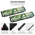 thumbnail image 2 of WYYP Palm Leaf Green Leaves Fine Foliage Lace Car Seat Belt Cover Pad Universal Seat Belt Cushions for Car Ideal for Car Interior Accessories 2Pcs, 2 of 6