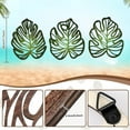 thumbnail image 4 of Namzi Wall Sculptures 3 Pcs Wooden Wall Art 30x25x0.5cm Palm Leaves Tropical Leaf Decor, Boho/Plant Wall Decor for Kitchen, Bedroom, Living Room,Green, 4 of 4