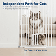 thumbnail image 4 of 78" Extra Tall Pet Gate for Doorways,27.5"-37" Adjustable Wide，Jump Proof Barrier for Doorways Stairs Kitchen，No Drilling Auto-Close Gate for Doorways,Safe for Cat Dog, 4 of 8