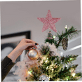 thumbnail image 2 of Christmas Tree Topper Star Warm White Light Christmas Tree Decor for Christmas Holiday Home Fit for General Size Xmas Tree, 7.8 Inch, 2 of 6