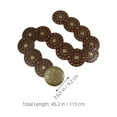 thumbnail image 2 of WEUVEB Hollow Disc Belt Western Style Exaggerated Cowboy Wide Brown Metal Pu Waist Accentuation 1Pcs 45.3X3.6X0.4In, 2 of 8