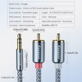 thumbnail image 4 of tredstone Essager 3.5mm to RCA Braided Cable Splitter Cord TV Computer Amplifier Audio Adapter Cable, 2 Meter, 4 of 7