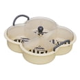 thumbnail image 2 of TISHITA Appetizer Platter Dried Fruit Tray Snack Serving Plate Dishes Candy and Nut Serving Platter for Cakes Home Table Dinner Table Black Handle, 2 of 8