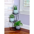 thumbnail image 4 of Cocoyard 3-Tier Collapsible Black Metal Plant Stand. No Assembly Tools Required, Large, 4 of 8