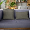 thumbnail image 2 of Plutus Mascara Wall Textured Solid, With Open Weave. Luxury Throw Pillow - Double sided 12" x 20", 2 of 5