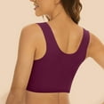 thumbnail image 5 of Women's Bras No Wire Full-Coverage Bra Feature V-Neck Full-Figure Bra Style W-405 Purple M, 5 of 5
