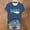 Z-Navy2, variant on Shirts for Women, Women's Casual Letter Shark Print Round Neck Short Sleeve Printed Top Halloween T-Shirt, Womens Graphic Tees, Halloween Shirts for Women 1PC T-Shirt Navy L