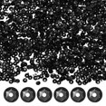 thumbnail image 1 of Uxcell Lot de 6000 Paillettes Lâches, 4 mm Paillettes Rondes pour Projets DIY/cuisson [Noir Uni], 1 of 6
