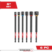 Milwaukee Tool 6 Piece SHOCKWAVE Impact Duty 6 Inch Magnetic Nut Driver Set