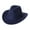 Solid Color, variant on Sunjoy Tech Cowboy Hat Solid Color Wild Unisex Anti-pilling Comfortable Costume Party Accessories Felt Roll Up Brim Cowgirl Hat for Outdoor