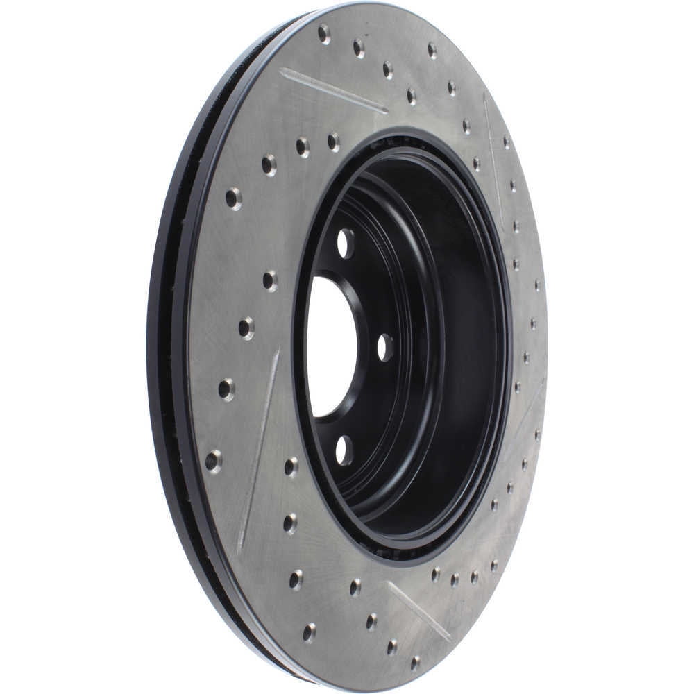 StopTech 12-16 BMW 335i Slotted & Drilled Rear Right Rotor Fits select: 2016 BMW 328, 2019 BMW 330I