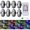 8 lamp+1 remote control, variant on Wireless LED Strobe Lights with Remote Control, 8 Colors USB Charing Waterproof Anti-Collision Led Emergency Warning Lights for Car Motorcycle Drone Aircraft Bike,6 lamp+1 remote control