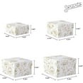 thumbnail image 4 of Sorarto Square Gift Boxes with Lids 4pc Set | White Gold Floral Nesting Gift Boxes for Presents Birthday Wedding Bridesmaid Christmas, 4 of 9