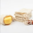 thumbnail image 4 of Bolsas de jabón para ducha, paquete de 30, bolsa de ahorro de jabón de ramio natural, bolsa de malla para jabón casero con cordón, 4 of 7