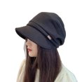 thumbnail image 1 of Qarigey Gorra estilo boina vintage de Omen, estilo versátil para cualquier ocasión. Gorra con visera de taxista estilo vendedor de Sombreros Negro, 1 of 6
