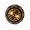 thumbnail image 3 of Meyda Tiffany 186439 Whispering Pines 2 Light 8" Tall Semi-Flush Ceiling Fixture - Bronze, 3 of 7