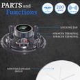 thumbnail image 4 of Set of (6) Vaiyer 6.5 Inch 8 Ohm 200 Watts Frameless Speakers Flush Mount in-Wall in-Ceiling 2-Way Mid Bass Woofer, 4 of 4