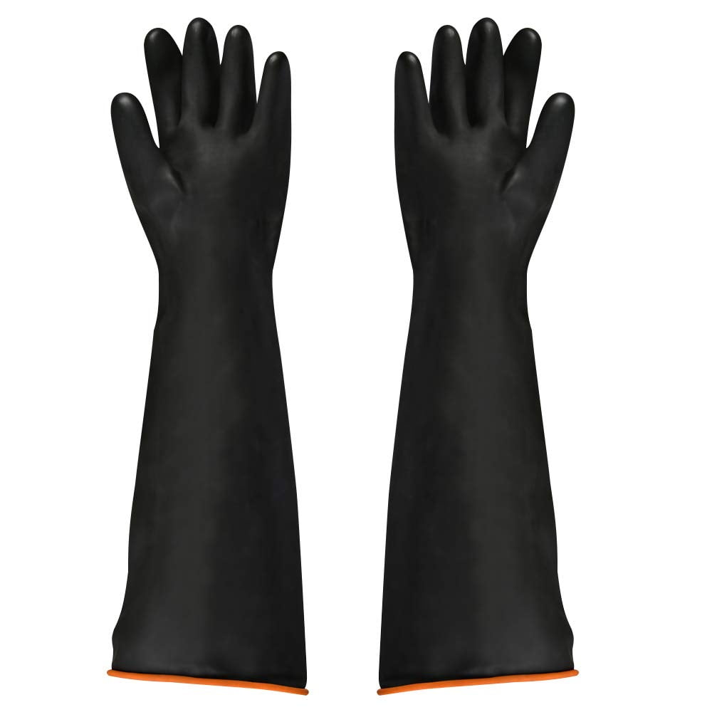 Protective rubber gloves discount
